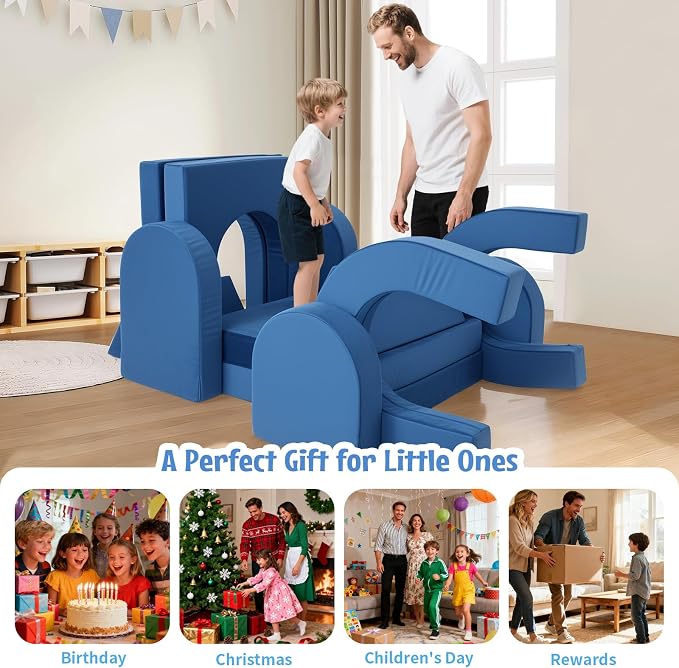 Kids Modular Play Sofa Convertible Foam Play Mat, Transformable Into a Game - Image 4