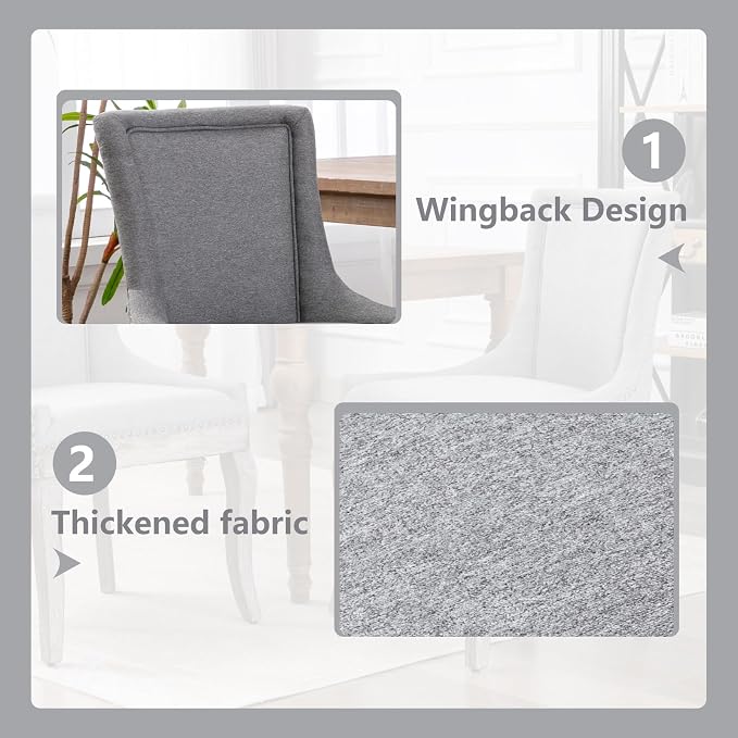 Modern Dining Chairs Set of 4, High Back Dining Chairs Side Chairs - Image 5
