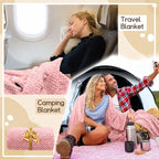 4 Pack Fleece Throw Blankets 50x60 Inches - Image 6