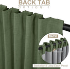 Faux Linen Total Blackout Curtains - Image 3