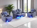 Power Reclining Sofa Set, Recliner Loveseat & 2 Chairs by LYfurniture