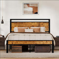 Z-hom Easy Assembly Sturdy Metal Platform Bed, Queen Size Bed Frame by Z-HOM