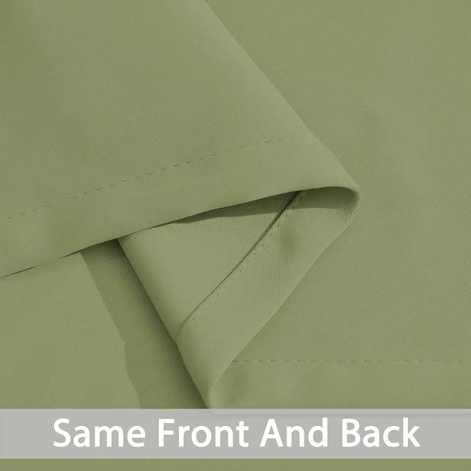 Yakamok Room Darkening Curtains 70x84 inch Length Sage Green-Living Room | 2 - Image 5