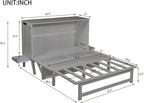 Queen Size Murphy Bed with USB Port and Removable Shelves on Each Side - Image 2