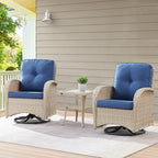 Belord Patio Wicker Chairs Swivel Rocker by Belord