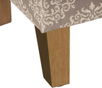 HomePop Drake Large Decorative Storage Bench -Brown Medallion - Image 7