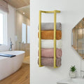 Towel Rack for Rolled Towels, Towel Rack for Bathroom, Wall Mounted Metal by Roeveca