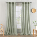 MIULEE Sage Linen Curtains 52x108 Inch by MIULEE