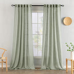 MIULEE Sage Linen Curtains 52x108 Inch by MIULEE
