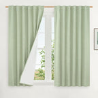 Linen 100% Blackout Window Curtains by LAMIT