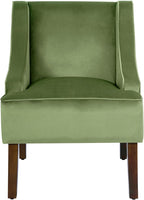 HomePop Velvet Swoop Arm Living-Room-Chairs - Image 5