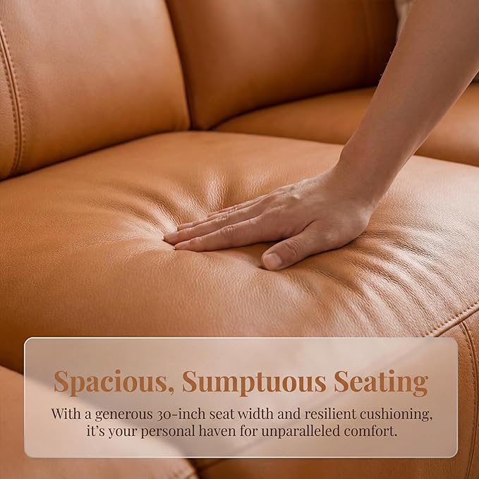 Power Recliner Sectional Sofa, Leather Recliner Sofa - Image 6