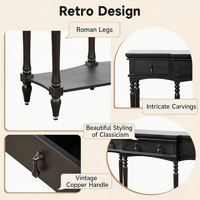 Traditional Retro Console Table - Image 5