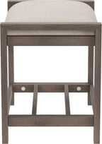 Hillsdale Furniture Amelia Vanity Stool, Antique Gray - Image 11