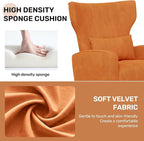 Nebuaegis Velvet Accent Chair Set of 2Wingback - Image 4