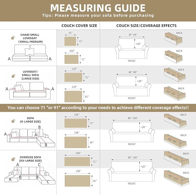 Couch Cover for Dogs Washable Sofa Cover, Sectional Couch Covers, Sofa Covers - Image 2