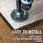 Restore by Pipe DÉCOR Live Edge Wood Console Table 48 in. x 16 in. x 34 in. - Image 7