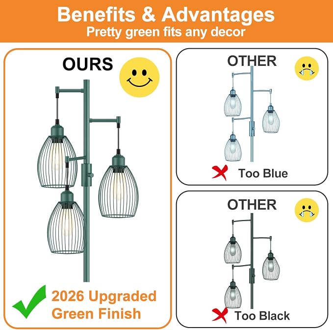 Dimmable Floor Lamp, Industrial Floor Lamps - Image 3
