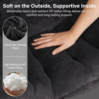 MBOOYOME Lazy Chair with Folding Ottoman, Modern Accent Lounge Armchair with - Image 6