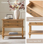 HULALA HOME Farmhouse Nightstand Set of 2 - Image 4