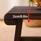 Japanese Tatami Coffee Table, Solid Wood Low Table - Image 6