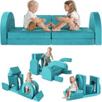 Kids Modular Play Sofa Convertible Foam Play Mat, Transformable Into a Game by FURNAWAY