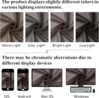 Chocolate Sheer Curtains 78 Inches Long 2 Panels, Light Filtering Voile Airy - Image 8