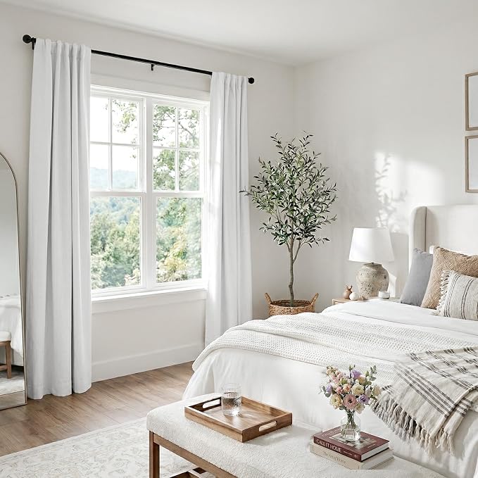 Faux Linen Total Blackout Curtains - Image 6