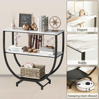 GILLAS 3 Tier Console Tables, Sofa Table Behind Couch Table, Industrial - Image 5