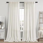 Extra Long Curtains 2 Panels 116 Inches Long by Nanspring