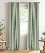 INOVADAY 100% Blackout Linen Curtains by INOVADAY