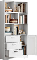 IRONCK Bookshelf, 70.9 Inch Tall Bookcase, 3-Tier Bookshelves by IRONCK