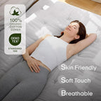 ZonLi Japanese Floor Futon Mattress Full Size 75"x 54", 100% Cotton Cover 2.5'' - Image 2