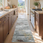 2x6 Ft Washable Runner Rug, Non-Slip Low Pile Hallway Kitchen Area Rug - Image 4