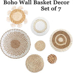 7 Pack Boho Wall Basket Decor - Image 4