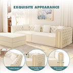 90.6'' Velvet Folding Floor Sofa Bed - Image 6