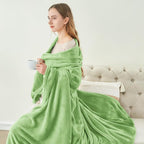 BEDELITE Fleece Blanket Soft Plush King Bed Blanket Grass Green 108"x90" | - Image 8
