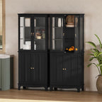 ARTPOWER 72" Freestanding Kitchen Pantry Storage Sideboard, Classical Tall - Image 7