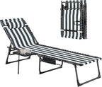Outsunny Folding Chaise Lounge Chair Outdoor Tanning Chair by Outsunny