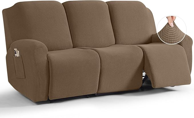TAOCOCO Recliner Sofa Covers 8-Pieces Stretch Large Couch Covers by TAOCOCO