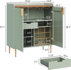 ARTPOWER Coffee Bar Cabinet - Image 2