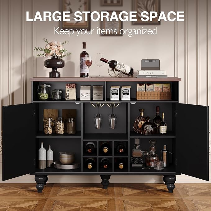 Vabches 45" Wine Bar Cabinet - Image 3