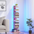 TUTOTAK Narrow Bookshelf, 8-Tier Bookcase - Image 5