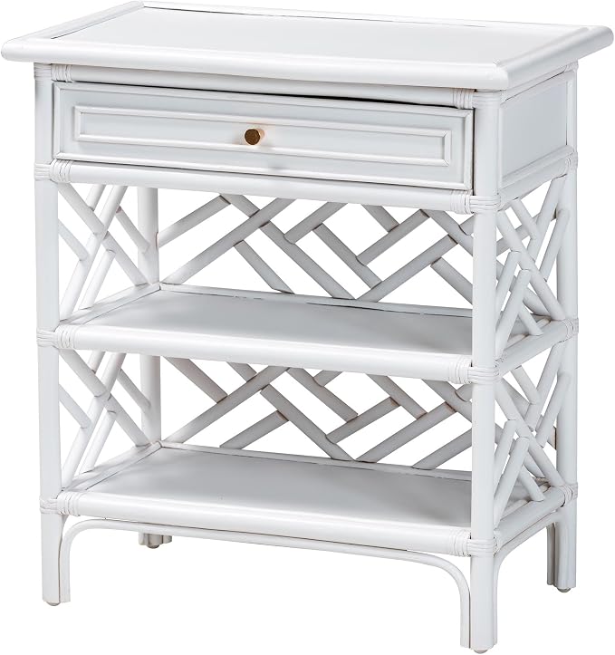 bali & pari Tiaret Natural Rattan Nightstand - Image 3