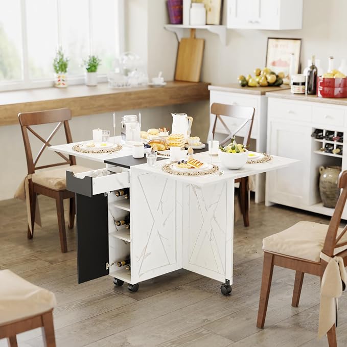 3imothrix Folding Dining Table, Dinner Table - Image 3