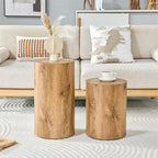 End Table Set of 2, Modern Round Side Table Sofa Couch Tables, Living Room - Image 3