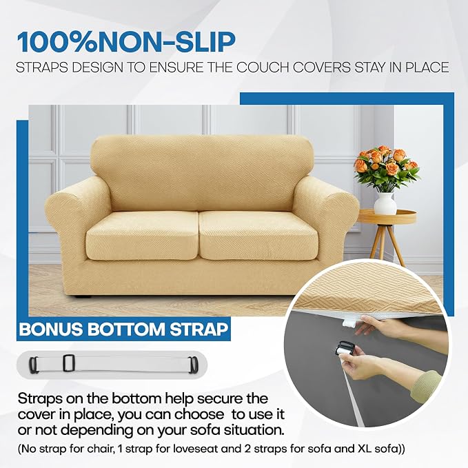 XINEAGE 2026 New 4 Pieces Couch Covers - Image 7
