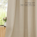 NICETOWN Thick Linen Curtains Privacy - Image 3