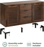 Bme Millie Premium Solid Wood Sideboard Storage Cabinet - Image 3