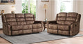 EBELLO 2 Pieces Reclining Couch Furniture Set, Overstuffed Reclining Loveseat by EBELLO